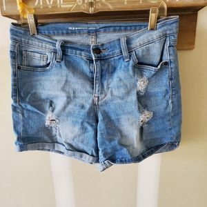 Denim shorts
